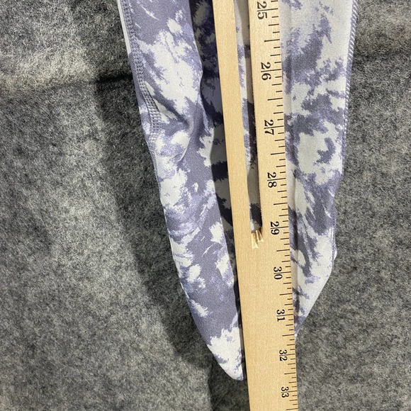 Free People Movement Leggings Small Gray Floral Wave Rider High Rise - Picture 12 of 15